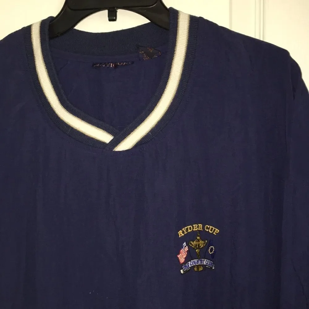 Retro vintage Ryder Cup The Country Club Pullover Men’s Golf Wind shirt Jacket L